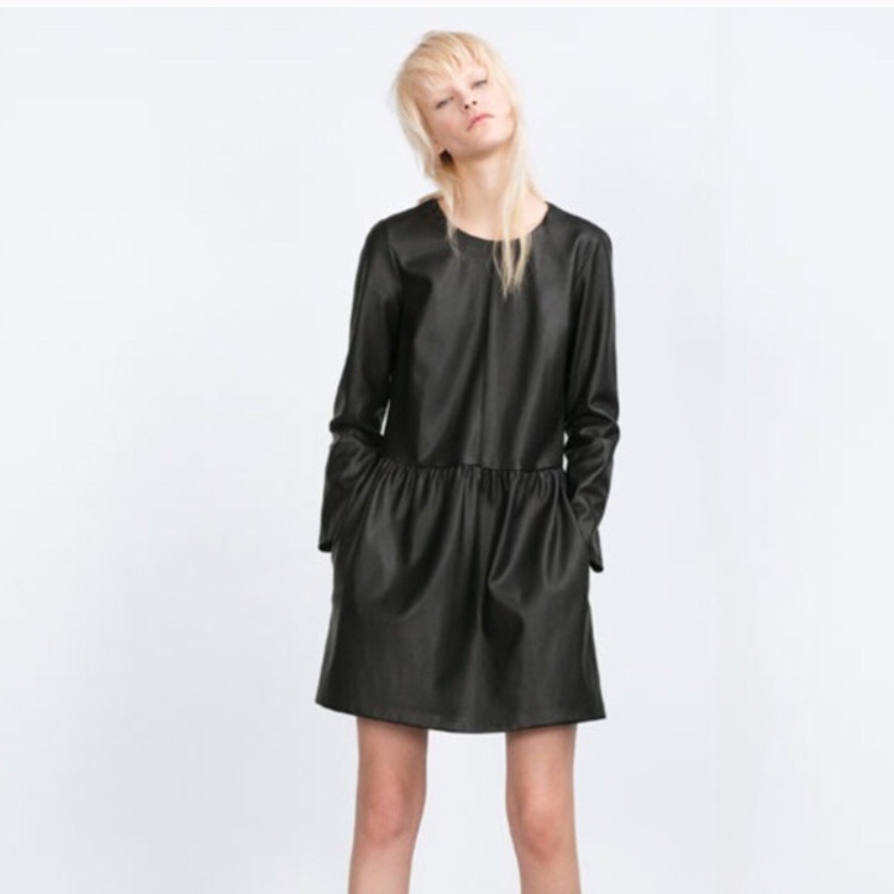 Zara Faux Leather Dress